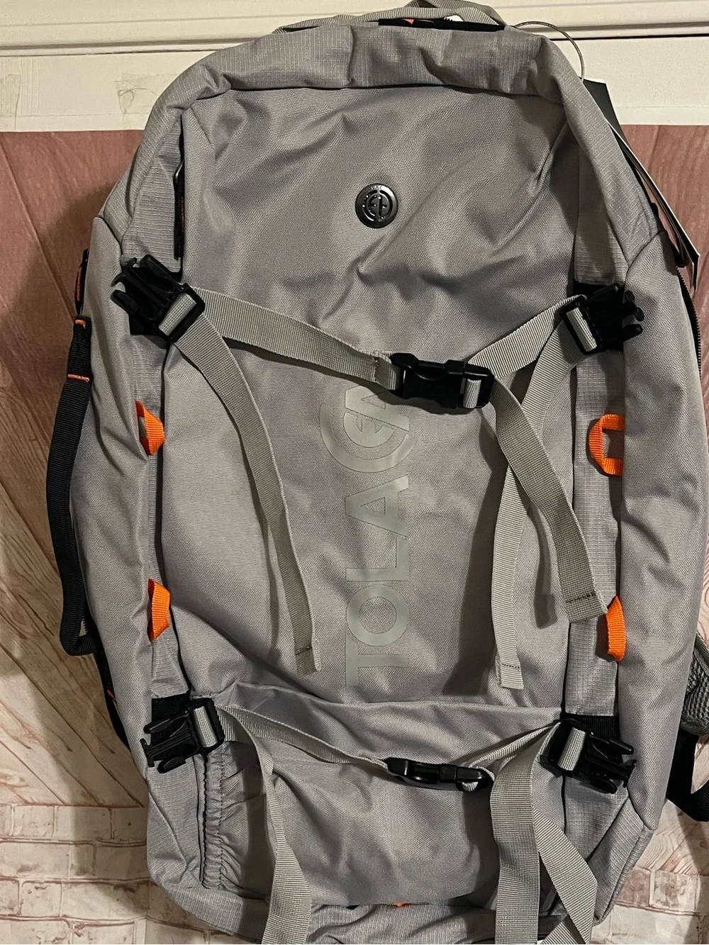Tolaccea Travel Backpack Duffel Bag 40L-50L Expandle Gray Carry-On Weekender